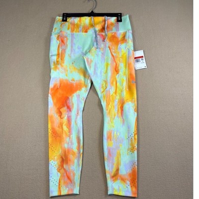Nike Epic Luxe 7/8 Running Tights Womens Large Multi Color DM7716-379 NEW