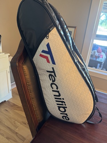 TECNIFIBRE TOUR ENDURANCE RS 15R SQUASH/TENNIS RACKET BAG WHITE & BLACK