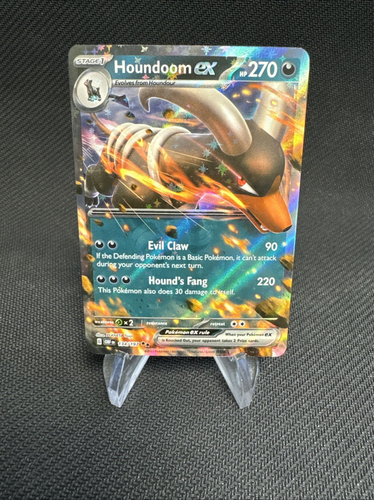 Houndoom ex 134/197 Sv03: Obsidian Flames Holo