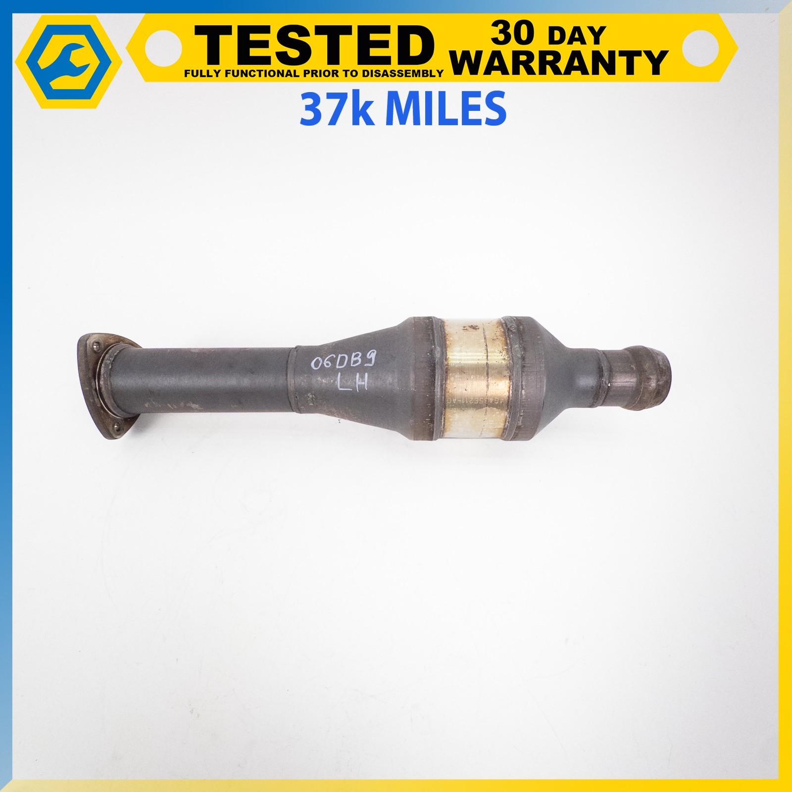 05-12 ASTON MARTIN DB9 DBS 6.0L LEFT SIDE EXHAUST PIPE SECONDARY CONVERTER OEM
