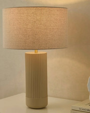 Dusk Lighting Ande Concrete Pillar Table Lamp (Shade not Included) RRP £60
