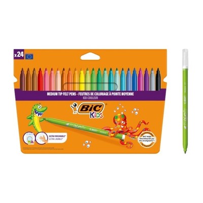 BIC Kids Filzstifte Kid Couleur 24 auswaschbare Farben ab 5