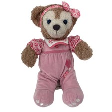 Disney Hidden Mickey Bear Pink Plush My First ShellieMay Teddy Stuffed 13 Inch