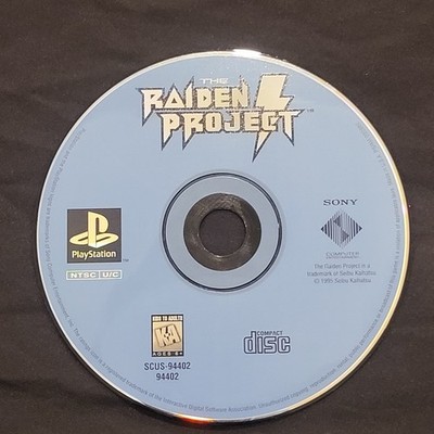 Raiden Project (Sony PlayStation 1 PS1, 1996) Disc Only, Untested 