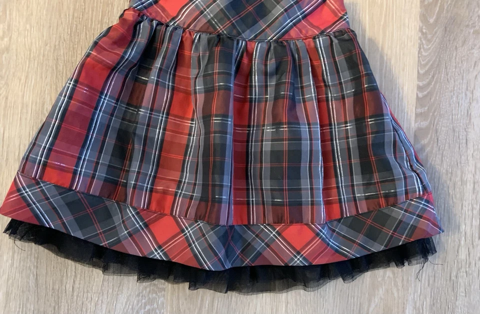 Falda Cherokee Niña Talla 6/6X Roja y Negra Forrada a Cuadros Ocasión Especial Foto 4 de 4