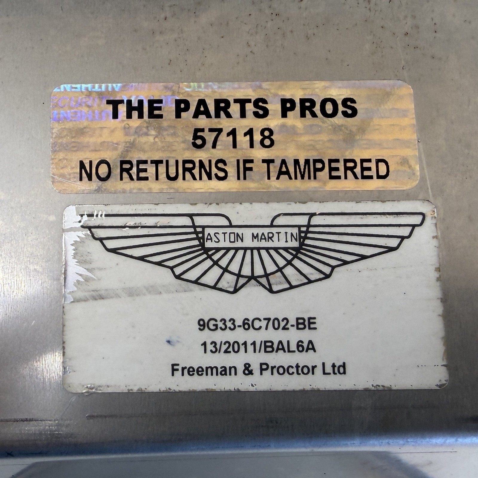 Aston Martin Vantage 2009-2017 Dry sump oil tank