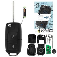 Funk SchlüSsel 434MHZ ID48 FüR Skoda Fabia I Octavia I Seat Ibiza 6L Leon 1M