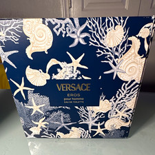 Versace Eros Pour Homme Eau de Toilette Spray 1.0 fl oz Shower Gel 1.7 oz