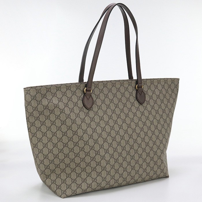 Used Gucci Tote Bag 547974 K5I5T 8358 Gg Supreme  Beige