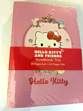 HELLO KITTY notebook trio - 3 SC assorted notebooks, 80 pages each, SEALED