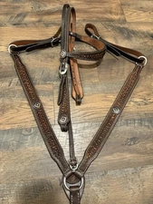 Double J Saddlery Tack Set Breast Collar Headstall