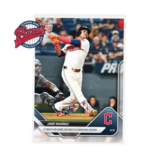 Jose Ramirez 27th Multi HR Game - 2025 MLB Topps NOW Card 551 PR 966 In Hand
