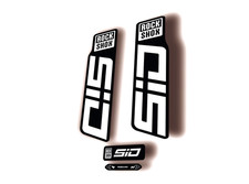 Rock Shox SID 2024 Fork Decal Mountain Bike Cycling Sticker Kit White