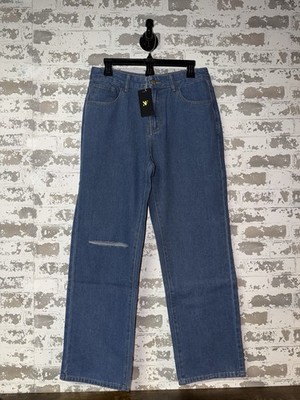 NWT! NF Medium Blue Basic Ripped Knee Denim Jeans - Size MEDIUM