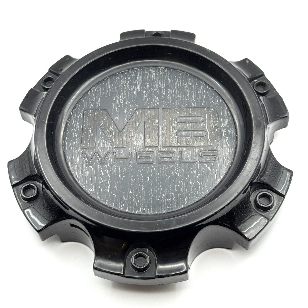 その他 mb02 MB Wheels 6 Lug Wheel Center Hub Cap Gloss Black Snap In CAP5372