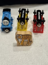 Thomas Train Wooden Circus Tomas Tiger Red Yellow Cars Thomas Wooden Railway