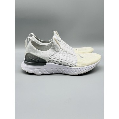 Nike Shoes Womens 9 White React Phantom Run Flyknit 2 Slip On Running Sneakers
