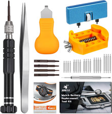 JOREST Watch Battery Replacement Kit, Watch Repair Screwdriver, Watch Band