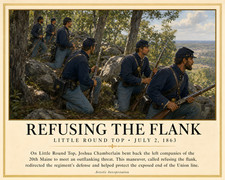 20th Maine Civil War Infantry Holding Little Round Top Art/832999095