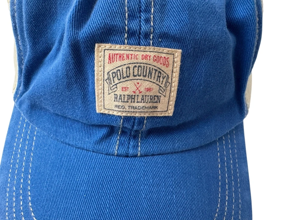 Nuevo Polo Country Ralph Lauren Azul Sarga Camionero Sombrero Malla Algodón Gorra de Pelota Foto 4 de 4