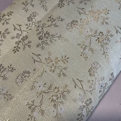 Metallic Blumen Blüte Brokat Stoff Kleid Handwerk Kostüm Material 44'' Meterware