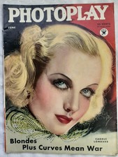 PHOTOPLAY June 1934 Movie Magazine CAROLE LOMBARD, cover. Vol. 45, No. 7