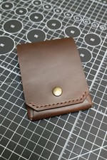 handmade genuine leather wallet horizontal design