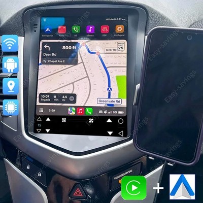 Android 15 Apple Carplay GPS 2+32GB Car Radio Stereo For Chevy Cruze 2009-2015