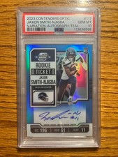 2023 Contenders Optic - Rookie RPS Teal Auto JSN Jaxon Smith-Njigba PSA 10 /75