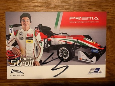 Original Autogramm Karte Lance Stroll Aston Martin Formel 1