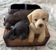 RedHead Cream and Black Dog Labrador Toothbrush Holder
