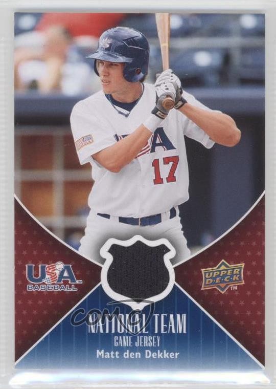 2009 Upper Deck USA National Team Game Jersey Matt den Dekker #USA-MD 1k5