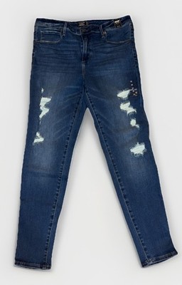 Abercrombie & Fitch SIMONE High Rise Super Skinny Jeans Women's 32/14R Blue