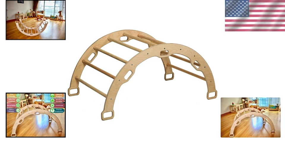 Arco de escalada Montessori para niños pequeños Foto 2 de 4