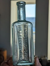 ***RARE*** Beachs Cough  Syruo La Grippe Quack Medicine Cure Bottle