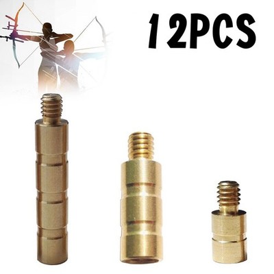 12X 25/50/100 Grain Arrow Copper Weight Balance Screw Point Inserts Archery Kits