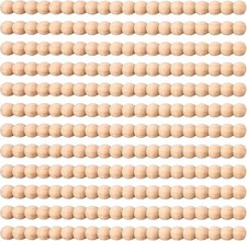 12Pcs 15.75 Inch Unfinished Beaded Wood Trim Molding Half Round 18mm