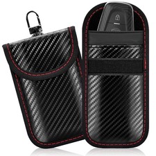 Faraday Key Fob Protector 2 Pack RFID Signal Blocking Pouch Car Keys