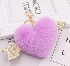 Heart keychain Rhinestone Charm Tassel - nice gift for Valentin's and Mother's