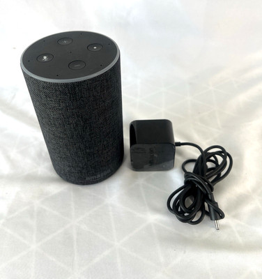 Amazon Echo 2nd Gen Smart Speaker Alexa Bluetooth Wi Fi w/ Power Cord
