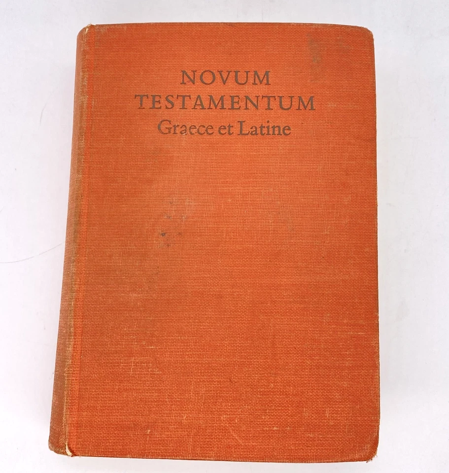 New Testament Greek Latin NOVUM TESTAMENTUM GRAECE ET LATINE 1962 Nestle Germany - Image 4 of 4