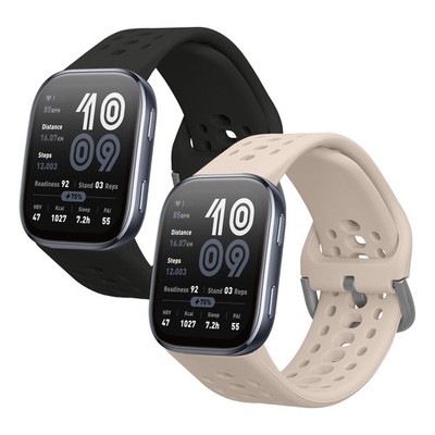 2x Uhrenarmband für 22mm Amazfit Bip 6 Bip 5 Unity Bip 5 GTS 3 Balance 2 Helio