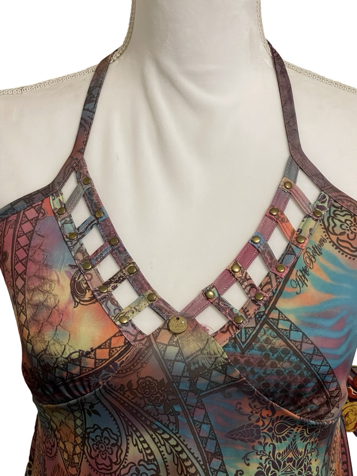 APPLE BOTTOMS Multicolor Sharkbite Embellished Ha… - image 3