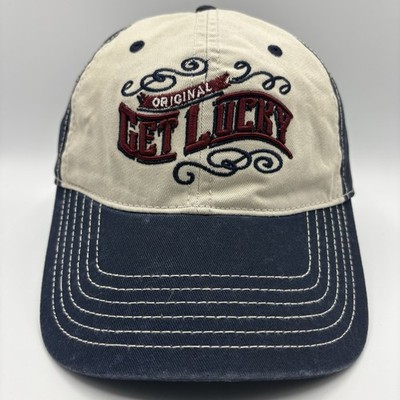 Original Get Lucky Hat Adult Strapback Navy Baseball Cap Dad Good Luck Vegas