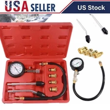 Engine Cylinder Compression Gauge Tester Kit Gas Engine Diagnostic Testing Tool