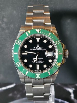 2022 ''Starbucks'' Rolex Submariner 126610LV Oyster Bracelet with Green Bezel
