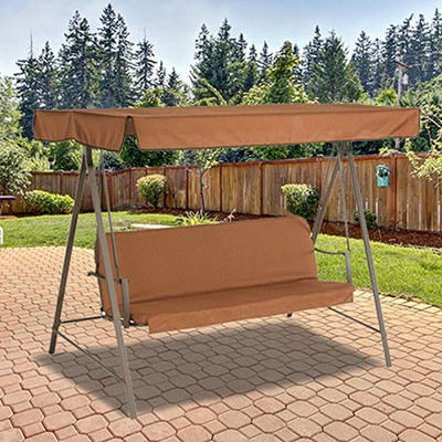 3 Person Flat Roof Swing Replacement Canopy Top Cover