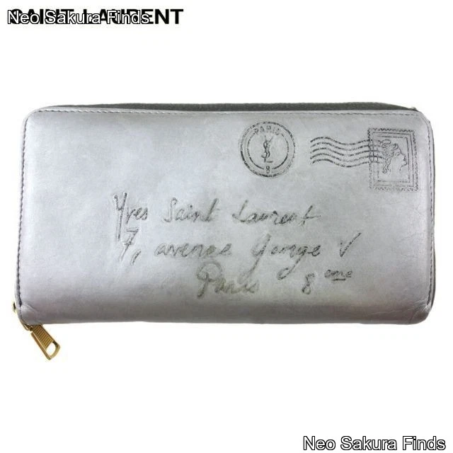Saint Laurent Silver Wallets for Women for sale | eBay