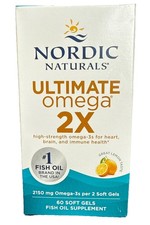 Nordic Naturals Ultimate Omega 2X Softgels, Lemon Flavor - 60 Count 02-2028