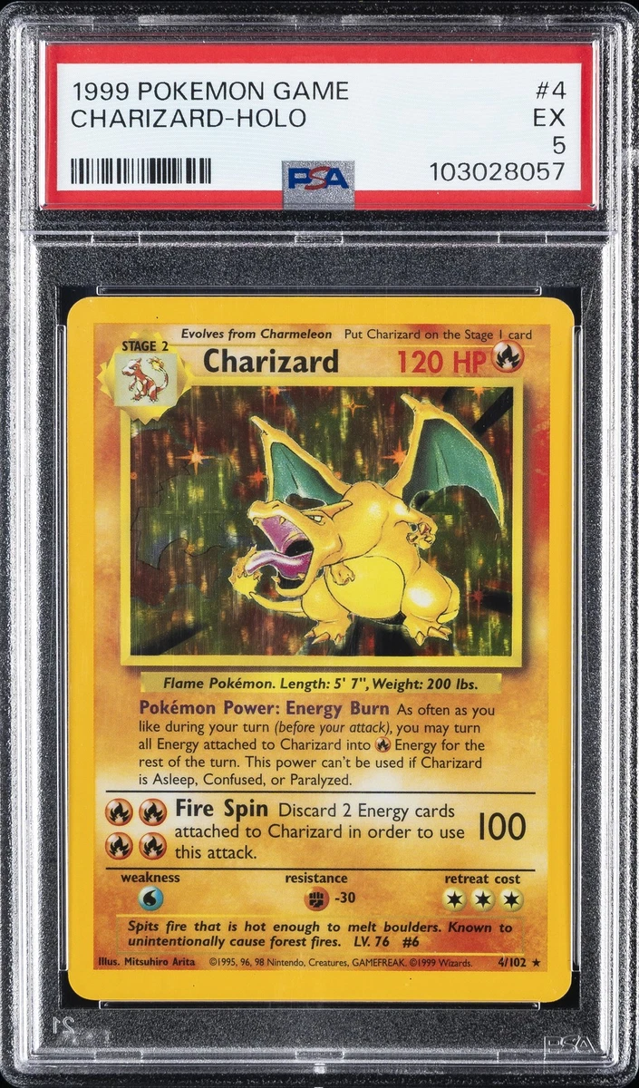 Pokémon TCG Grade 5 Charizard Individual Collectible Card Game